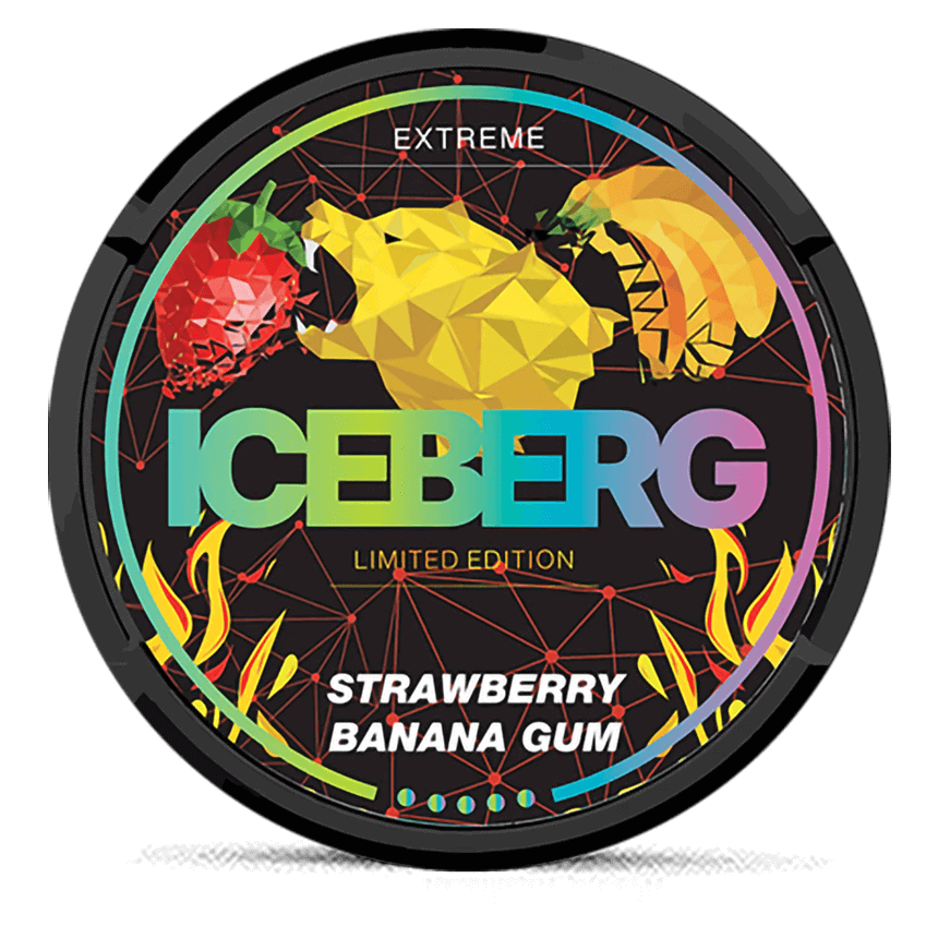 Iceberg Extreme Strawberry Banana Gum | Nicopods UK – Nicopods UK Ltd