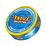 Kurwa Collection Blueberry Ice nicotine pouch container on a white background