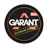 A can of Garant Extreme - Ice Peach nicopods with the brand logo and product name visible.
