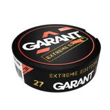 A can of Garant Extreme ice peach Nicopods with black and red branding