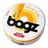Bagz Mango Lassi nicotine pouch container on a white background